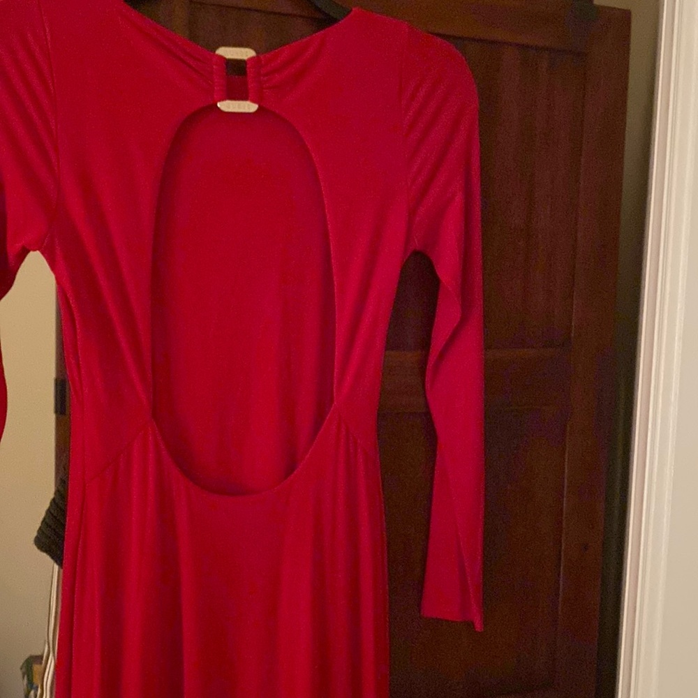 Womens Guess Red Backout Maxi/Gown Size M